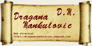 Dragana Mankulović vizit kartica